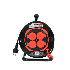 Ilgintuvas elektros ritėje 20 m 4 lizdų CE IP44 izoliacija YT-81052 YATO