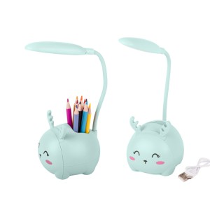 Šviestuvas-naktinė lempa stalinis vaikiškas, pieštukinė, mėlyn3W LED USB 12274_N