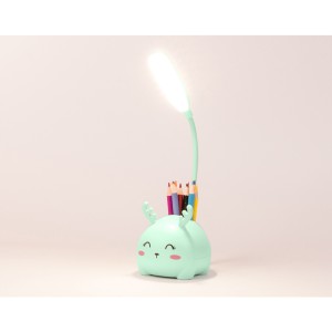 Šviestuvas-naktinė lempa stalinis vaikiškas, žalia 3W LED USB 12274_Z