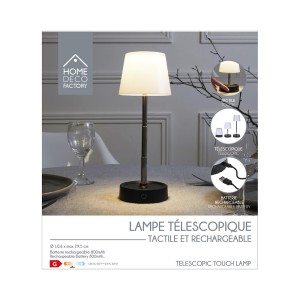 Šviestuvas teleskopiniu stovu 10,6x29,5x10,6 cm baltas USB Home Deco LA0085
