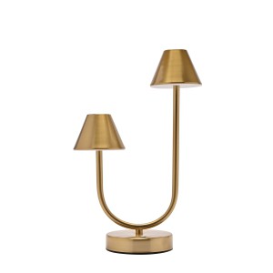 Šviestuvas liečiamas metalinis aukso spl. 33x22x12 cm HE2432 Hestia Widdop