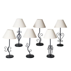 Šviestuvas stalinis 20x20x42 cm metalinis 8430540351034