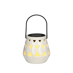 Žibintas keramikinis solar Ø10x11cm ARTICASA 871125250650