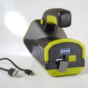 Žibintuvėlis pakraunamas 1500mAh 270lm balta/raudona TIROSS TS1983