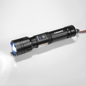 METAL TORCH, W/CREE XPE DIODE,BLACK,1XAA