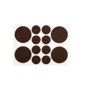 Padukai baldams kamštiniai įv. dydžių 20/38 mm 12 vnt. rudi 74858