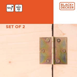 Vyriai uždėtiniai 2v.su varžtais 12v 8,2x8,2x0,12 cm BlackDecker 871125223887