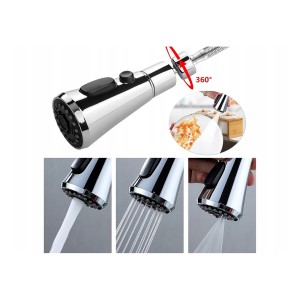 Maišytuvo perlatorius sidabro sp. 14.5 cm  3in1 01962