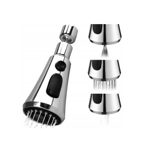 Maišytuvo perlatorius sidabro sp. 14.5 cm  3in1 01962