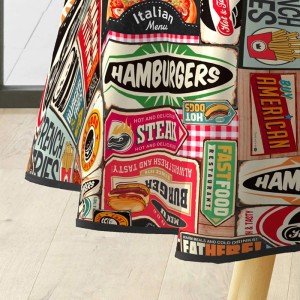 Staltiesė apvali poliesteris D160 cm AMERICANO douceur d'intérieur