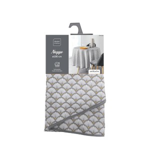 Staltiesė D180 cm pilkų atspalvių, poliesteris ARTCHIC douceur d'intérieur