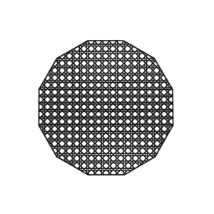 Padėkliukas stalo D38 cm juodas Punos 609706 4Living