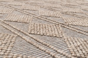 Kilimas 160x230 cm 65% vilna, 35% medvilnė, kreminis/pilkas Fanni K 320338