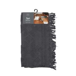 Kilimas 50x80 cm medvilnė, antracito sp. CILAOS douceur d'intérieur