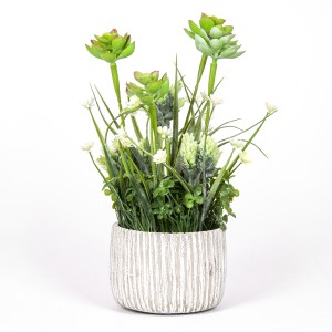 Dirbtinis augalas 15x15x40 cm vazone (3 rūšių) Ibergarden 20803