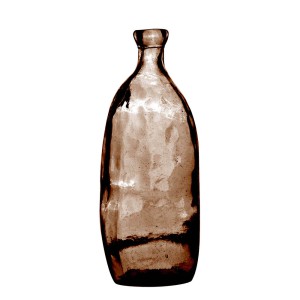 Vaza D21xH51 cm perdirbtas stiklas ruda Natural Living 08060