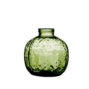 Vaza D20xH24 cm perdirbtas stiklas žalia Natural Living 8086