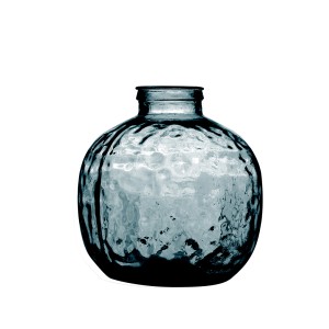 Vaza D25xH30 cm perdirbtas stiklas melsva Natural Living 8083