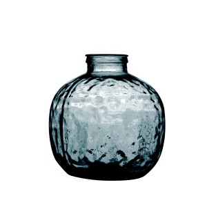Vaza perdirbto stiklo D25xH30 cm melsva Natural Living 8083