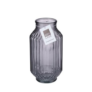 Vaza stiklinė su juostelėmis D12,4xH23,2 cm 650 g ARTICASA 871125224407