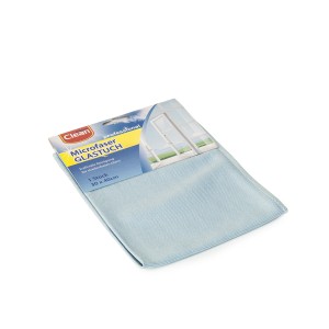 Šluostė stiklui mikropluoštas 30x40 cm Elina Clean 63474