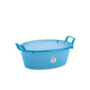 Vonelė plastikinė su rankenėlėmis 16 l D50xH18 cm mėlynos spalvos 31500 Italija