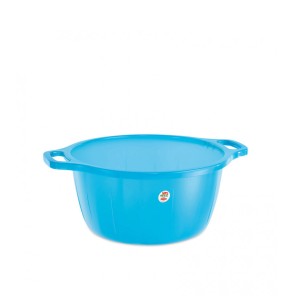 Vonelė plastikinė su rankenėlėmis 17 l D35xH17 cm mėlynos spalvos 30351 Italija