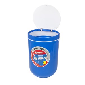 Šiukšliadėžė plastikinė apvali 12 l D22 cm H33,5 cm Kleaner KT2102
