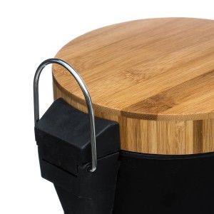 Šiukšliadėžė 3 l D17xH25,5 cm metalinė, juodos sp. Natureo 5Five 140801N