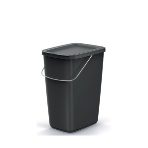 Šiukšliadėžė 12 l 25,3x19,5x34,2 cm juoda COMPACTA Q BASIC KEDEN