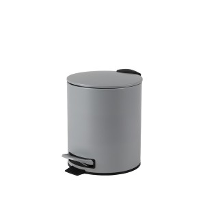 Šiukšliadėžė 5 l D21xH26 cm pilkos sp., lėto uždarymo mechanizmas Urban Living