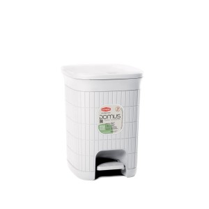 Šiukšliadėžė su pedalu 20 l 31x27x38 cm balta DOMUS 90300 Stefanplast