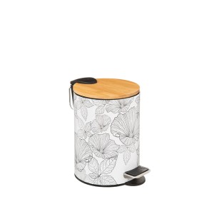 Šiukšliadėžė metalinė 3 l su lėto uždarymo mech. 22,5x17x23 cm 5Five 174692A