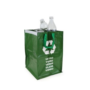 Maišas šiukšlių rūšiavimui žalias 31,5x44x32cm daugkartiniam naudojim. Confortim