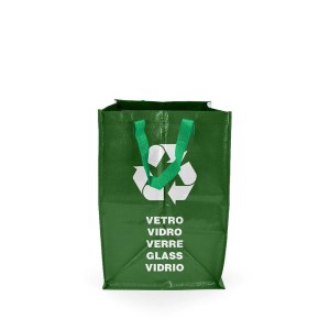 Maišas šiukšlių rūšiavimui žalias 31,5x44x32cm daugkartiniam naudojim. Confortim