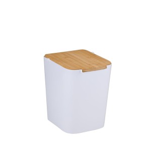 Šiukšliadėžė plastikinė 22x17.5x24 cm bambukas 871125250610