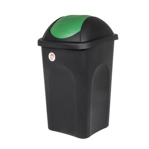 Šiukšliadėžė rūšiavimui 60 l juoda/žalia Multipat 70206 Italija STEFANPLAST (6)