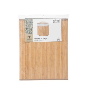 Dėžė skalbiniams 48 l 35x35x50 cm bambukinė 5Five 174781