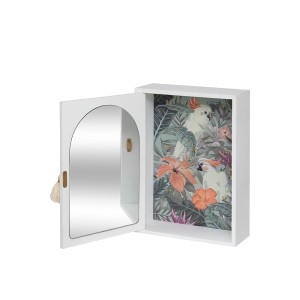 Dėžutė raktams medinė su veidrodžiu 20x8,5x28 cm Atmosphera 206425