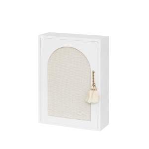 Dėžutė raktams medinė su veidrodžiu 20x8,5x28 cm Atmosphera 206425