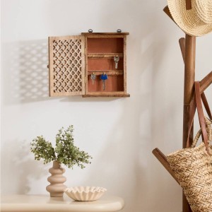 Dėžutė raktams mango mediena 20x7,5x28 cm Atmosphera 223897