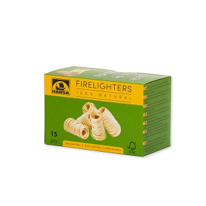 Įdegtukai ugnies NATURAL medžio spiralė 15 vnt. (20) stb