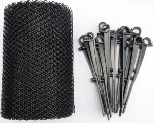 Tinklelis apsauginis lietvamzdžiams 6 m*18 cm su tvirt. 15 vnt. 69851 Vorel stb