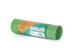 GARDEN BAGS WITH CORD 60L 10PCS