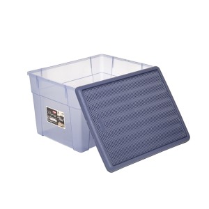 Dėžė su dangčiu plastikinė mėlyna Elegance 39x29x24 cm 30861 Italija STEFANPLAST