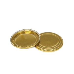 Dangteliai konservavimui SKO (mašinėlei) 82 mm aukso spalvos 25 vnt.