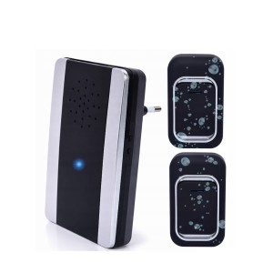 Skambutis durų bevielis LED 150 m 8x11.7x2.6 cm juodas 27796