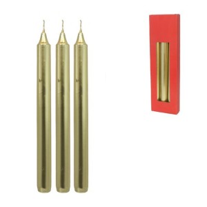 Žvakė aukso sp. 3 vnt. 24 cm 8430540261036