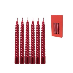 Žvakė raudona 6 vnt. 20 cm 8430540289788