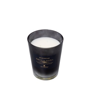 Žvakė stikliniame indelyje juodmedžio ir tonka kv. 855 g D13xH16 cm Atmosphera